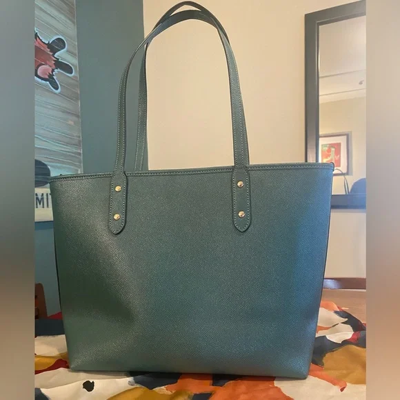 Coach Zip Tote Crossgrain Leather